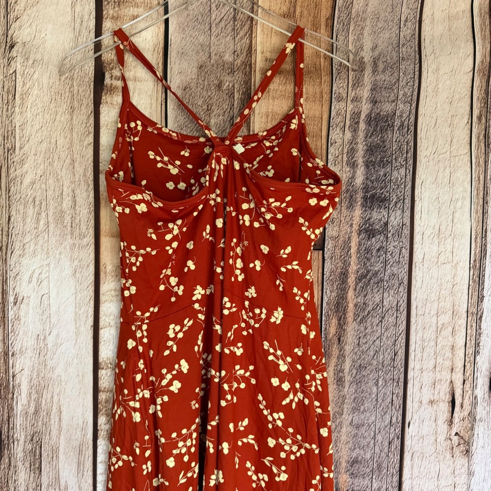 Pact Organic Dress Cotton Fit & Flare Floral Midi Boho Summer Sundress Spring XL - Picture 5 of 8